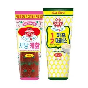 [오뚜기]LIGHT&JOY_저당 케찹 290g 1개 + 1/2하프마요네스 315g 1개[35201904]
