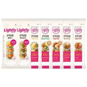 [NS홈쇼핑]라이틀리 곤약김밥 220g 6개/햄에그/땡초참치/계란두부/닭가슴살/제육/유부우엉/..[35167990]