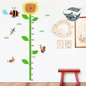 어린이 성장 스티커 해바라기 디자인 실내 장식