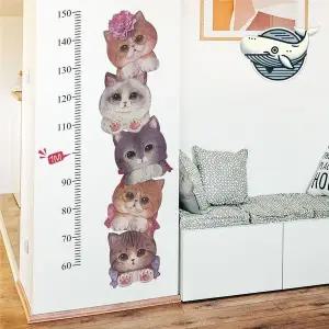 아기 성장 측정 스티커 고양이 디자인 키측정