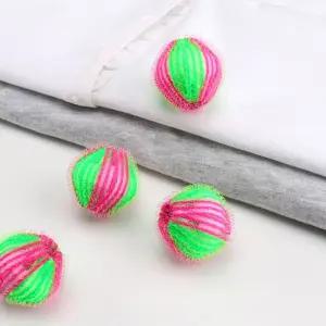 빨래 세탁 먼지 털 제거 보호 나일론 볼 6P M11507 세탁볼 빨래먼지제거 세탁필터 빨래세탁볼