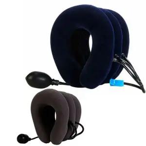 [셀러에이드]휴대용 3단 에어쿠션 목 스트레칭기 쿠션 목보호대 목주물럭