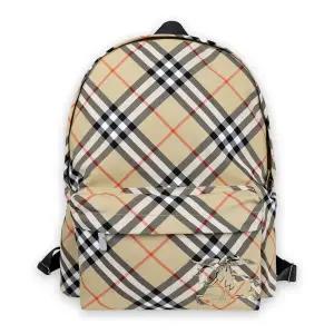 [버버리] 남성 빈티지 체크 기사 로고 백팩(베이지) 8091312