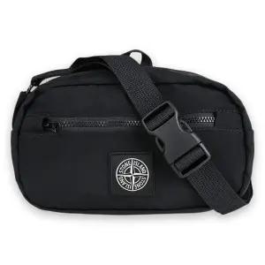 [스톤아일랜드] 키즈 컴퍼스 로고 지퍼 벨트백(블랙) K1S16 9200001 S0064 V0029