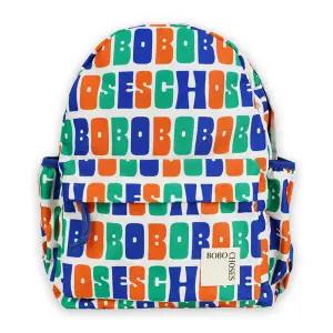 [보보쇼즈] 키즈 멀티 컬러 로고 프린트 백팩(블루) B125AI041 991