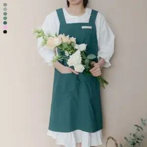 키밍 어린이집 앞치마 유치원 원피스형 솔리드 주방