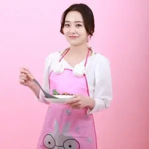 귀여운 토끼 방수 앞치마 홈카페 미술앞치마