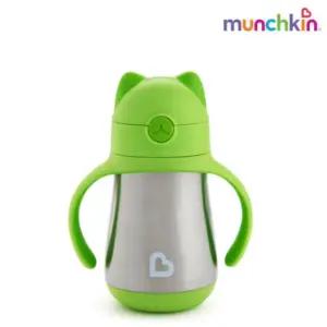스엔코샵 아기 물컵 텀블러 빨대컵 보냉 먼치킨 그린