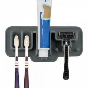 국산 실리콘 칫솔 면도기걸이 욕실 흡착 칫솔거치대