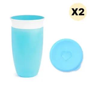 스엔코샵 유아식기 미라클컵 흘림방지 텀블러 블루 2p