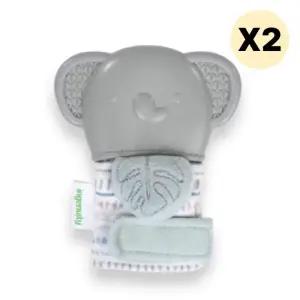 스엔코샵 유아실리콘 글러브 이앓이 영유아 2p