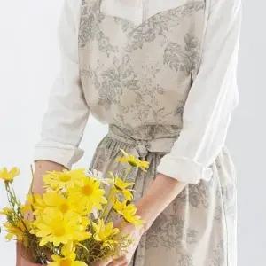 프렌체 앞치마 린넨 어린이집 유치원 원피스