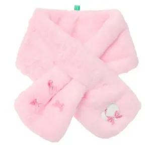 [갤러리아] 베네통키즈  핑크 리본포인트 퍼 머플러  QCMF02561