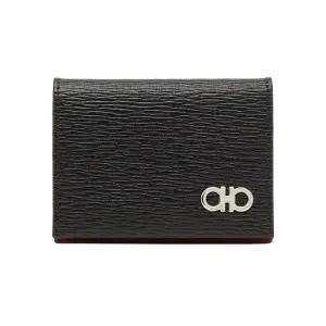 25FW 은장 더블 간치니 바이폴드 카드지갑 블랙 66-A062 0685948