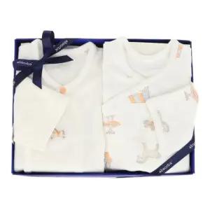 [갤러리아] (압소바,임신축하,말띠,태교,출산)미우배냇저고리+로빈뱀부배냇슈트(A2C-1A108)