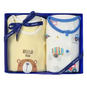 [갤러리아] (압소바출산,백일,돌,유아내의세트)뛰뛰내의+호루7부내의(노)세트(A1A-10389SET)