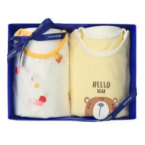 [갤러리아] (압소바출산,백일,돌,유아내의세트)프루내의+호루7부내의(노)세트(A1A-10390SET)