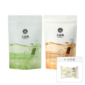 오설록 찬물녹차 20입, 1개 + 찬물 루이보스 티 20입, 1개 + 증정(그린티웨하스)