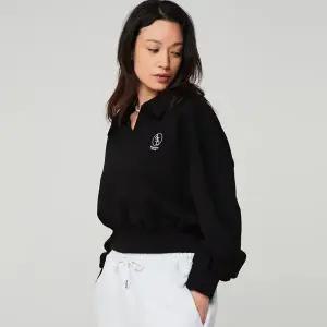 [어썸스튜디오] 여성 기모 카라 크롭 스웨트 셔츠_ASBTSL016