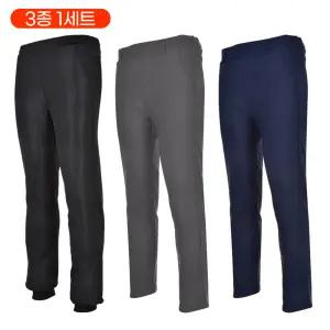 3종1세트 [홈쇼핑 판매상품] 겨울 남성 허리밴드 기모바지
