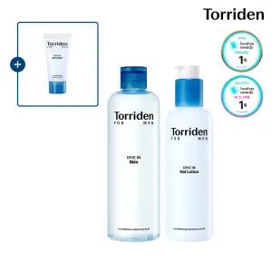 [SET] 토리든 다이브인 포맨 저분자 히알루론산 스킨 300ml+젤 로션 200ml (+포맨 젤 로션 20ml)