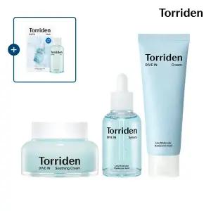 [단독] [SET] 토리든 다이브인 세럼 50ml+크림 80ml+수딩크림 100ml (+다이브인 마스크 1매+토너 50ml)
