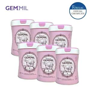 최고급 산양분유 젬밀 2단계 (6~12개월) 750g 6캔
