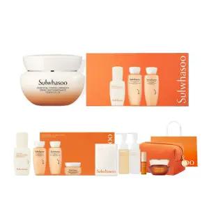 설화수 NEW 탄력크림EX 기획세트, 75ml, 1개  + 증정( 코듀로이 파우치 포함 10종 샘플+쇼핑백, 1개)