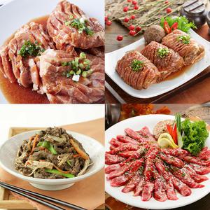 도감푸드 양념소갈비소불고기목살갈비살 2kg