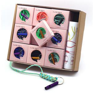 [라온매듭키트] 매듭끈 만들기 호신용 휘슬목걸이 DIY 27개 세트