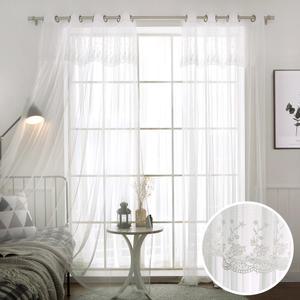 까르데코 디망쉬 긴창 레이스커튼 2장(268X235)