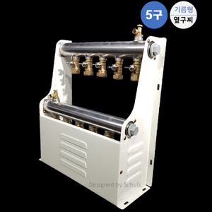 스텐 온수분배기 5구 기름형 [완카바]/ 보일러분배기(옆구찌형)