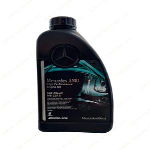 벤츠 순정 엔진오일 AMG 229.5 0W40 1L, AMG 가솔린 전용, QR코드 인증제품