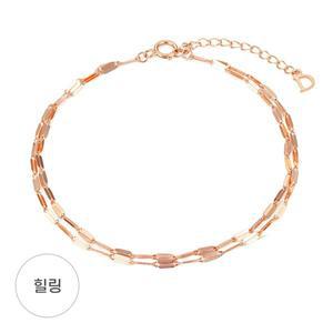 [도로시][최여진 착용] 14k 롱 씨드 체인 팔찌_B타입(2줄)