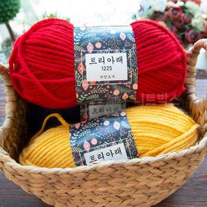 트리아래/굵은실 목도리실 겨울털실 트리허그 나무옷뜨기