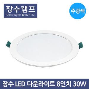 장수 LED 다운라이트 8인치 30W 주광색