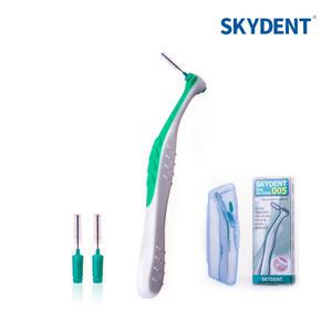 스카이덴트 005 휴대용 치간칫솔 리필 교체형 리필형 치간치솔 임플란트 교정용 SKYDENT