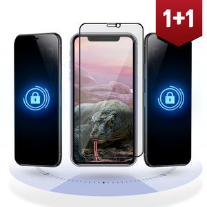 아이폰12미니 프라이버시 사생활보호 풀커버 강화유리 필름_2개