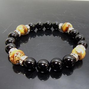 오닉스 호안석 사신도 팔찌/흑용팔찌/四神圖/주작/청용/백호/현무/남자팔찌/남성팔찌/원석팔찌