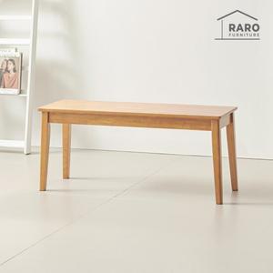 라로퍼니처 린디 고무나무 원목 2인용 벤치 식탁 의자 2인 밴치