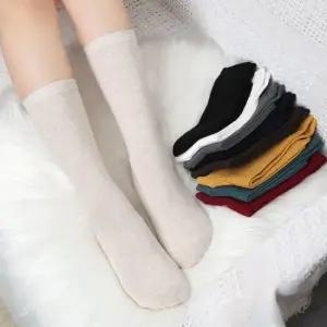 [무료배송] 여성 롱골지 장목 패션 양말 5켤레 국내생산 여자 겨울 긴목 흰 학생