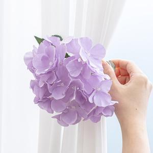 수국 조화 꽃 커튼 집게 타이백 15cm 4컬러 인테리어 실내 장식 소품 고정 홀더 선물 꾸미기