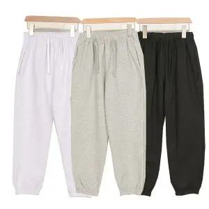 [모데쯔]주니어 포근한 겨울 기모 일자 통바지/와이드 조거 등교 10대 초등여아 남아 데일리