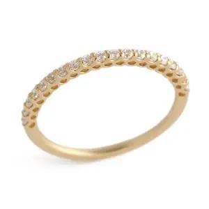 [비앤비골드] 14K/18K 1.3mm 레이어드 가드링 큐빅 반지 RSS20119