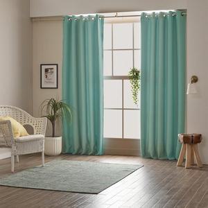 [레스티]아일렛형 하비드 암막커튼 긴창 (145x233cm) 밀키민트 2장 (커튼끈포함)