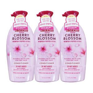엘지 오가니스트 컨디셔너 체리블라썸 히알루론산 500ml 3개