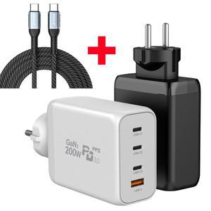 [UM2] 200W C타입 PD PPS GAN 접지 초고속 멀티충전기 노트북 삼성 아이패드 LG그램 200PD-GAN2