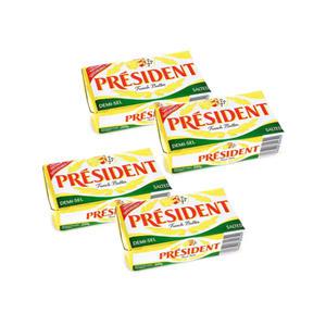 프레지덩 가염 버터 200g x 4