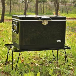 케븐 캠핑 스테인레스 아이스박스 차박 스틸쿨러 30L 블랙 차량용 쿨러백