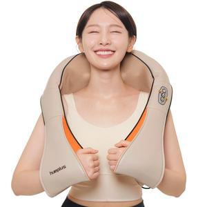 [휴플러스] 목 어깨 안마기 HPM-100 특허받은 텐션 테크놀로지 종아리 허리 등 배 팔 마사지기